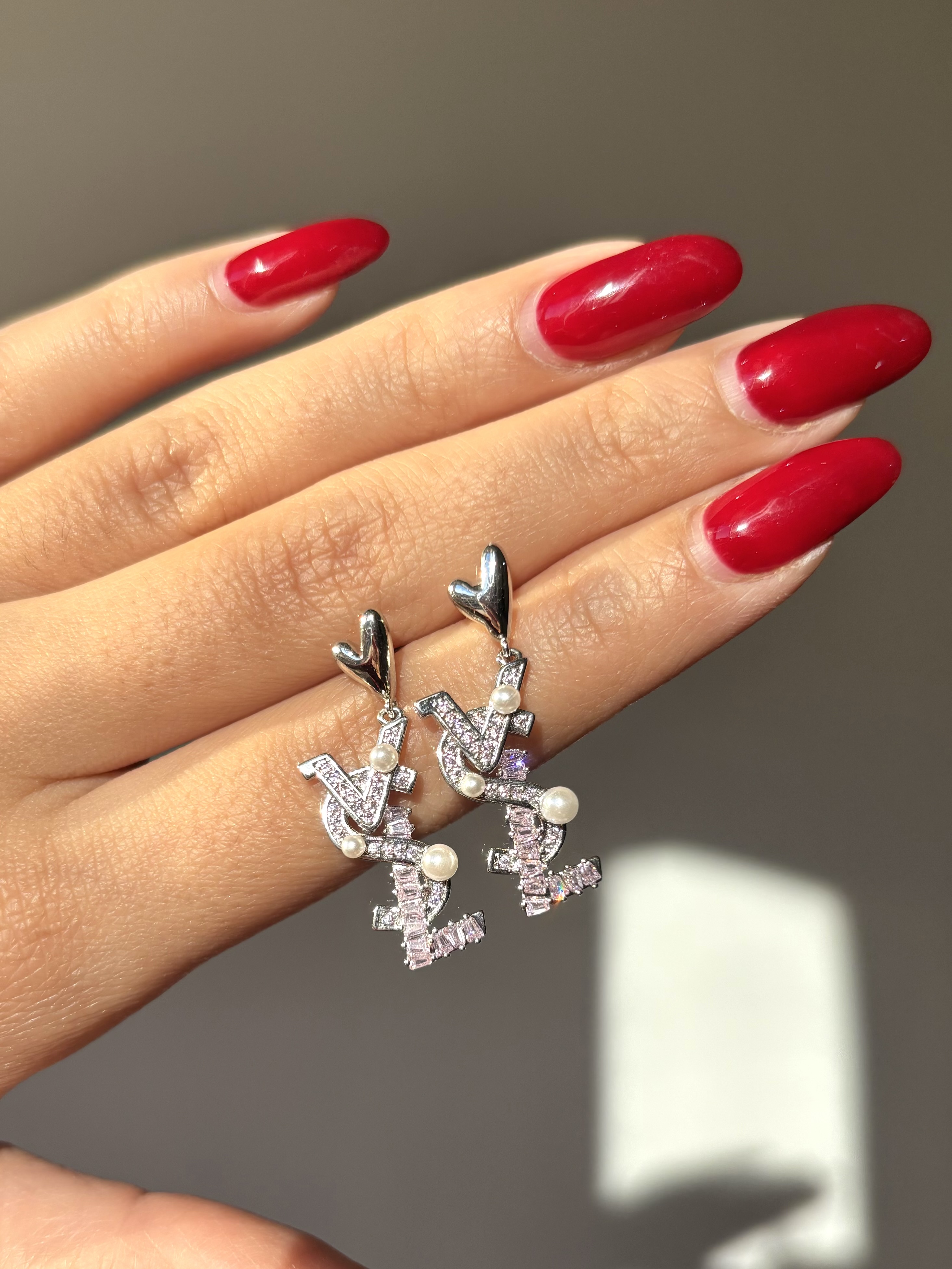 گوشواره جواهری ایو سن لورن(ysl)